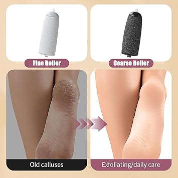 Râpe Électrique Pieds Rechargeable – 2 Vitesses & Lumière LED
