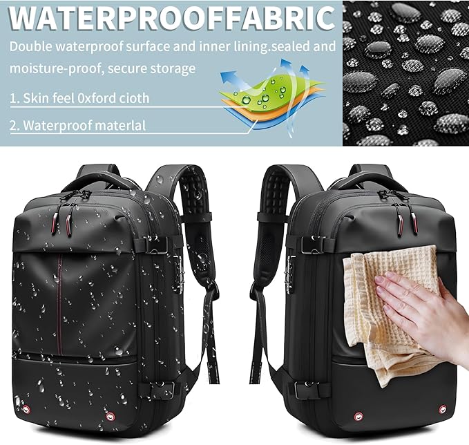 sac à dos de voyage extensible de 60L avec compression sous vide gonflable avec pompe