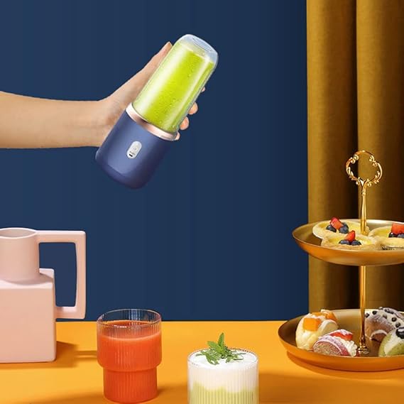 Mixeur à smoothie compact – Beuiouer 350 ml – Disponible en rose, bleu, vert et blanc – Idéal pour une vie saine et mobile