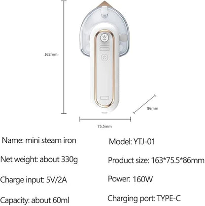 Fer à Repasser Portable à Vapeur - Précis Rapide, et Multifonctions