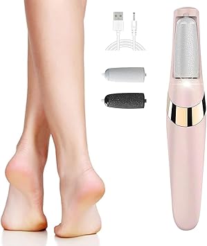 Râpe Électrique Pieds Rechargeable – 2 Vitesses & Lumière LED